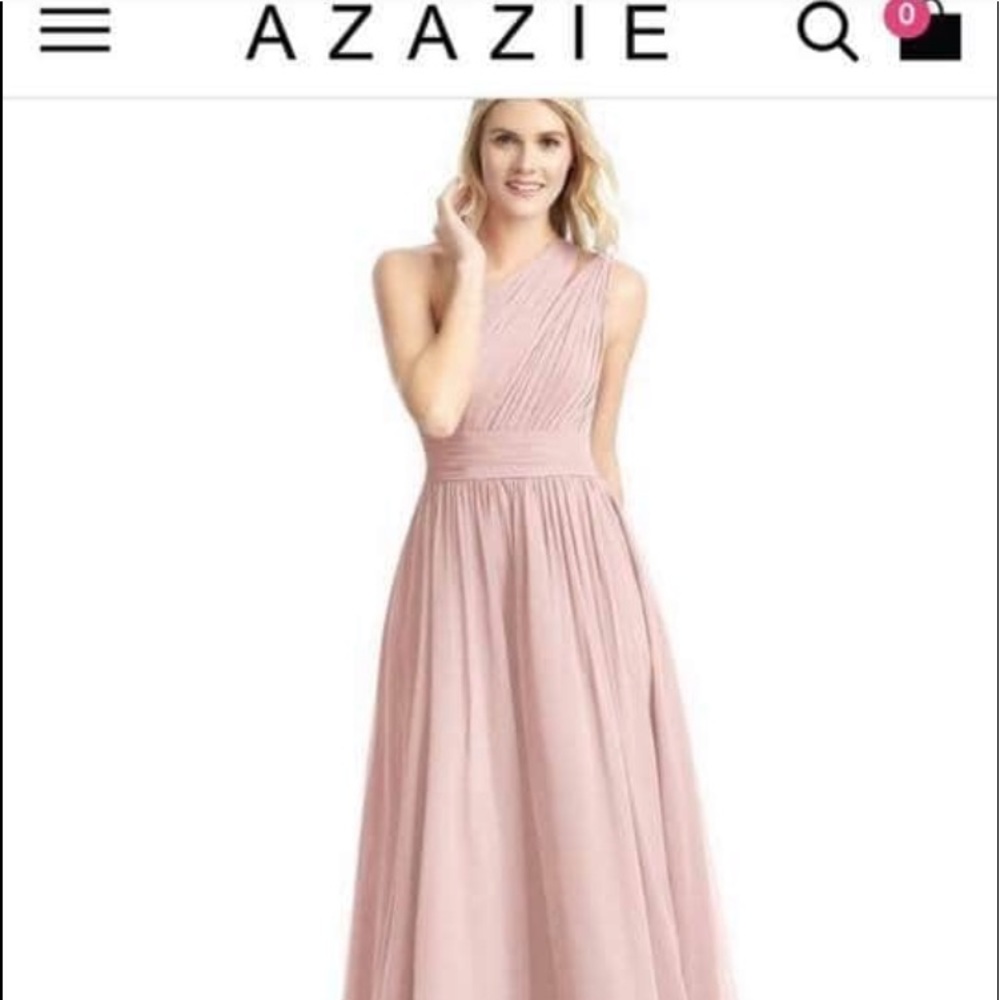 ‼️SOLD ON MARKETPLACE‼️ Dusty Rose Azazie Dress - Picture 2 of 3